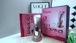 Hatteker 3-in-1 Electric Epilator Set for Women IPX7 Waterproof USB Rechargeable Full Body Hair Remover with LED Display