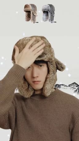Unisex Winter Men Warm Russian Ushanka Hat with Ear Flap Pu Leather Faux Fur Trapper Cap Earflap for Women Pilot Trooper Hats
