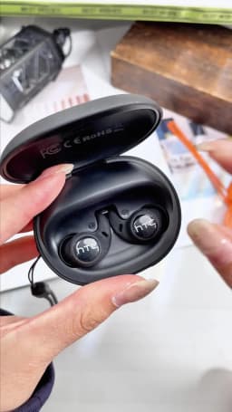 HTC NE76 Sleep Bluetooth Earbuds, AI Translator Earbuds Mini Wireless Headphones 3g Ultra-Lightweight Comfort Sleep Friendly