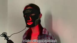 Red Light Therapy 7 Colors Photon Face LED Mask Silicone LED Mask for Anti-Aging Wrinkles Skin Rejuvenation Beauty Mask