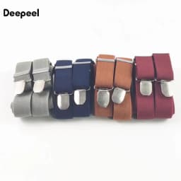 Deepeel 2.5*100cm Men Suspenders 4 Clips Elastic Adjust Strap Harness Adults Man Braces for Pants Hanger JockStrap Accessories