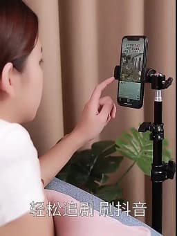 160cm Live Broadcast Tripod Landing Type Camera Anchor Selfie Light Frame Metal Thermometer Phone Holder