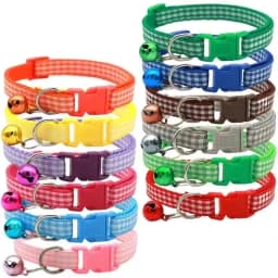 Cat Collar With Bell Neck Ring Necklace Safety Elastic Adjustable Necklace Puppy Kitten Collar Pet Products Kitten Accessories