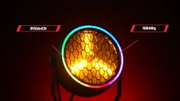 Datewink 2/4Pcs 90W Golden COB LED Par Light With RGB Strip Retro Stage Lighting Effect DMX For DJ Disco Party Wedding Nightclub
