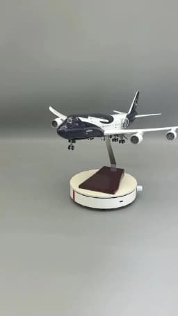 47cm Collectible Plane B747 Lufthansa 100 Years Diecast Airplane Model Kits Resin W Light and Wheel Aircraft Jet Model