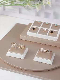 Set Display Case Window Counter Plate Display Jewelry Rack Champagne Jewelry Tray Commercial Display Props Showcase Exhibition