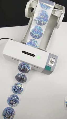 SINMARK Thermal Label Holder for 4x6 Rolls & Fan-Fold Labels - Durable ABS Desktop Shipping Printer Accessory Label Organizer