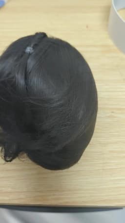 HOUZIWA Blyth Doll Accessories Black Brown Wigs Short