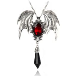 Vintage Bird Skull Pendant Raven Bellatrix Crow Lestrange Necklace Cosplay Movie Jewelry Gothic Style for Men Women Gift
