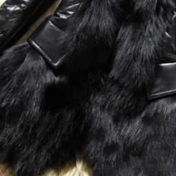 Winter New Slim Imitation Fox Fur Collar Fur Pu Leather Long Sleeve Medium And Long Fashion Street Splicing Thin Coat