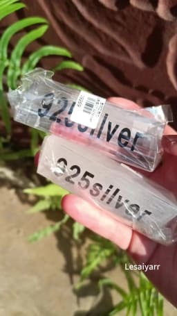 Clear Acrylic 925 Silver Signage Counter Display Tag Card Jewelry Store Accessories Necessity Lable