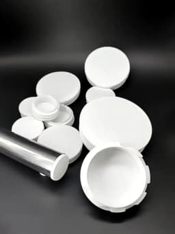 Dia16 19 22 25 28 30 32 38 40 42 45 50 63 70 74 76 80 90 100mm White Round Plastic Blanking End Caps Tube Pipe Inserts Plug Bung