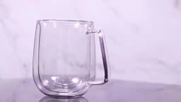 150-350ml Heat Resistant High Borosilicate Glass Mug Double Wall Glass Coffee Cup with Handle Milk Water Cup Clear Cups Gift