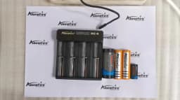 4-Channel 5V 2A USB Charger For 3.7v Rechargeable Li-ion Battery 26650/16340/14500/21700/18650/10440 Flashlight Headlamp Torch