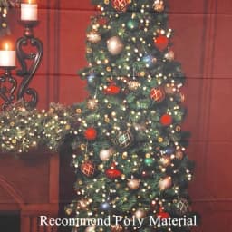White House With Christmas Tree and Little Bear Photography Backdrop Kids Baby Cake Smash Photocall Studio Backgrounds