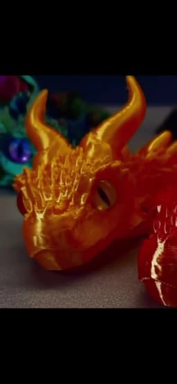 3D Printed Magic Dragon Movable Joint Fidget Toy Rotatable Articulated Office Desktop Ornament Adults Kid Toy Crafts Gift