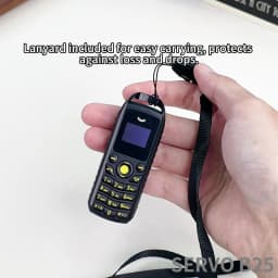 Ultra Small Spare Mobile Phone Bluetooth Dial Magic Voice Automatic Redial Blacklist Sync Music Mini Cellphones Wear Around Ears