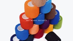 18 Colors Colorful Athletic Wrap Tape Self Adhesive Elastic Bandage Elastoplast Sports Protector Knee Finger Ankle Palm Shoulder