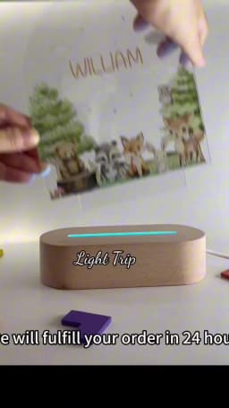 Personalized Custom Photo Text 3D Acrylic Lamp Customized Bedroom NightLight for MOM DAD LOVE Family Friend Birthday Day Gift
