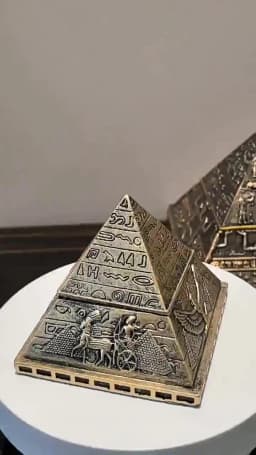 Ancient Egypt Pyramid Ornament Handicraft Resin Detachable Aromatherapy Candle Stand Pharaoh Mummy Travel Souvenir Mysterious