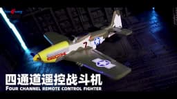 RC Plane P51 Mustang 2.4G Radio EPP Foam 4CH 6 Axis 410MM Wingspan RC Fighter One Key Aerobatic RTF Aircraft Toys