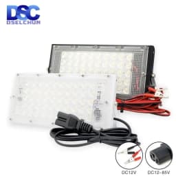 DC 12V-85V 50W Led Flood Light Outdoor Floodlight Spotlight 12v Volt Reflector Led Portable Security Light Connect with Battery