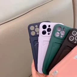 Luxury Soft Silicone Wallet Phone Case For iPhone 17 Air 16E 15 14 11 13 12 Pro XS Max Plus XR X Card Holder Slot TPU Back Cover