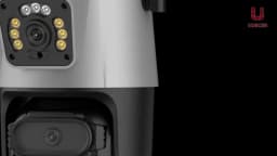 Outdoor Wifi PTZ Camera 4K 8MP HD Dual-Lens Dual Screen Camera AI Auto Tracking 4MP Video Surveillance Police Light Alarm iCSee