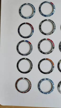 41.5mm Sloping Ceramic/Aluminum Luminous Bezel Insert For 43mm Case Watch Accessories Inner Diameter 32.7mm Bezel Accessories