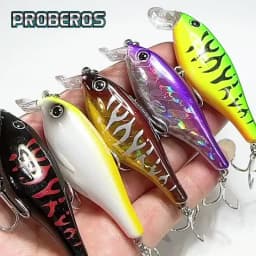 PROBEROS 1pc Simulation Floating Crankbait Fishing Lure, 11.5g Bionic Artificial Wobbler Bait, Fishing Accessories For Bass Pike