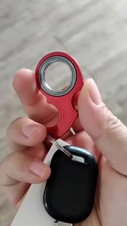 Rotate Fidget Spinner Keychain Metal Idget Toy Kid Stress Relief Spinner Keyring Fidget Ring Relieve Anxiety Boredom Party Gift
