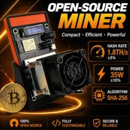 Upgraded Version Gamma 602 Bitcoin Miner 1.8TH/s SHA256 Home Mining ASIC Crypto Machine SOLO Lottery Miner for Digital Currency