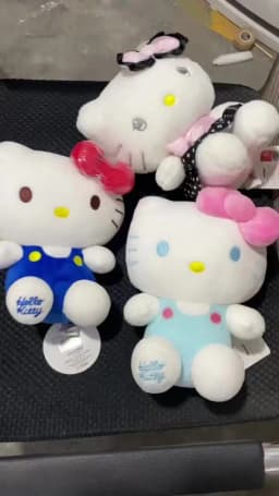 20cm Genuine Hello Kitty Plush Dolls Sanrio Characters Anime Stuffed Doll Room Decoration Pillow Desktop Ornaments For Girls