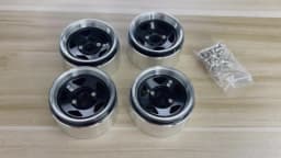 RED SPIDER 4Pcs 1.9 Inch Beadlock RC Metal Wheels Aluminum Alloy Rims For 1/10 RC Crawler TRX4 TRX6 SCX10 Capra AX10 Wraith