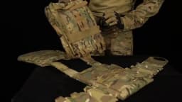LV119 Tactical Vest Plate Carrier Backpack Assault Back Panel Core for Mag/Map/Water Storage Large Pouch Hunting Airsoft Gear