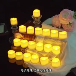 24pcs-1pcs Flameless Led Candle Lights 2 Types Electonic Candle Light DIY Wedding Christmas Halloween Party Festival Decoration
