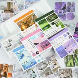 Mr Paper 40pcs/bag Crossroads Wind Series Landscape Theme Sticker Book Handbook Material Decoration DIY Phone Case Calendar