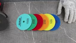 6 Pcs 4 Inch Dry Polishing Pad 100mm Flexible Stone Polishing Pads New Design Marble Granite Stone Wall 4" Sanding Disc