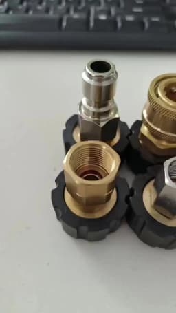 1pc 1/4 3/8 To M22 14 Quick Connector High Pressure Car Washer Quick Coupling Water Gun Tube Adapter Joints