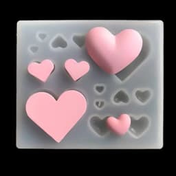 Heart Resin Mold Keychain Silicone Mold Heart Shaped Earring Mold Resin Pendant Mold for DIY Crafts Jewelry Casting Mold