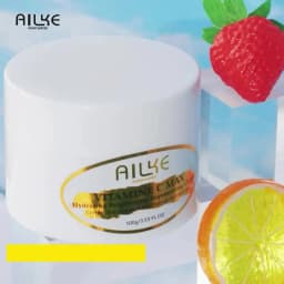 AILKE Vitamin C Brightening Face Cream, Hydration, Moisturizing, Anti-Wrinkles, with Collagen, Lightweight Texture, Non-Greasy