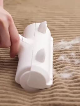 Reusable Pet Hair Remover Roller with Self-Cleaning Base - Upgraded Animal Fur Removal Tool for Couch, Furniture, Carpet, Car Se