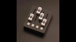 EM-PO2 MIDI Controller – 4 Faders + 4 Buttons for Digital Audio Workstation Music Production & Streaming Control