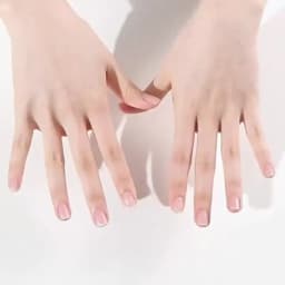 ARTAUG 24pcs Glossy Pink Press On Nails Medium Square Fake Nail Elegantstyle False Nail Full Cover Fake Nail For Stylish Women
