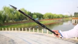 2.7M 3.6M 4.5M 5.4M 6.3M Carbon Telescopic Rock Fishing Rod Ultra Light Rod Lure Carp Travel Ocean Spinning Fishing Rod