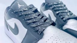 Ink Splatter Shoelace Shoelaces for Sneaker Flat Gilding Printing Colorful Splash Ink Hand-painted Basketball Shoe Laces