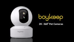 BoyKeep 3MP 5G/2.4GHz WiFi Indoor Home Security IP Smart Pet Dog Camera Automatic Tracking 24/7 Video Surveillance Camera