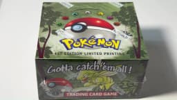 PKM Base Set Fossil Jungle Team Rocket Neo Destiny Booster Box 1999 2000 Year 1st Edition 1Box 36 Packs Proxy Game Cards Sealed