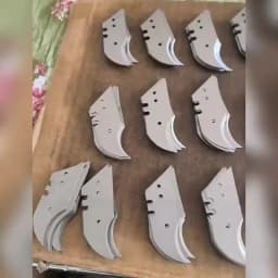 10Pcs Steel Utility Knife Replacement Blades Precision Sharp Edge for Art Craft DIY Model Making Cutting