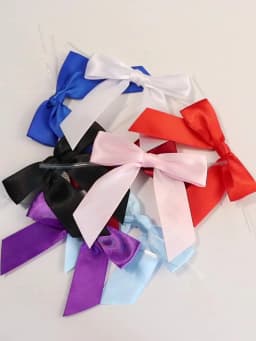 10-50pcs Colorful Twist Tie Bows Satin Ribbon Bow For Food Gift Packaging Sealing DIY Wedding Christmas Party Decoration